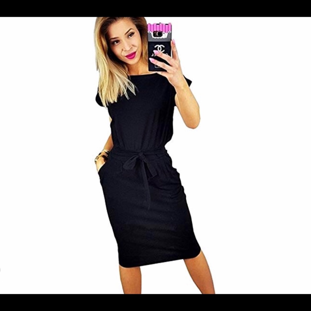 Inkpoo Black Dress